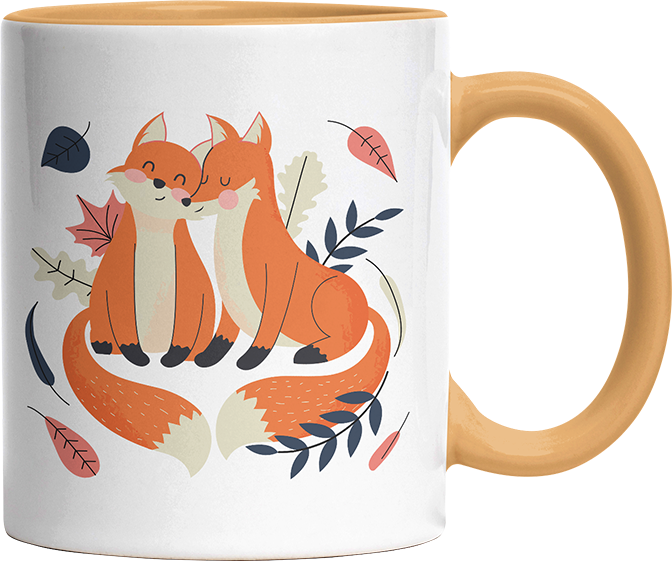 Thanks for existing in my little Galaxy Füchse 1 Witzige Goldgelb Tasse kaufen Geschenk