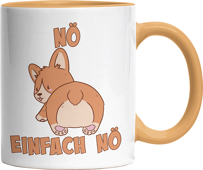 Nö Einfach Nö Corgi Witzige Goldgelb Tasse kaufen Geschenk