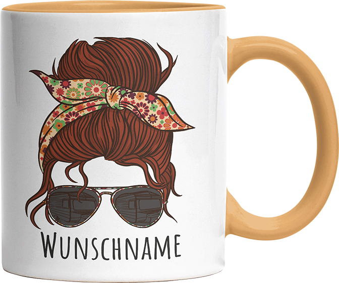 Momlife Personalisierbar Name Witzige Goldgelb Tasse kaufen Geschenk