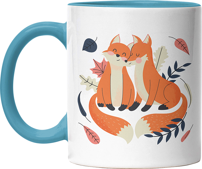 Thanks for existing in my little Galaxy Füchse 1 Witzige Hellblau Tasse kaufen Geschenk