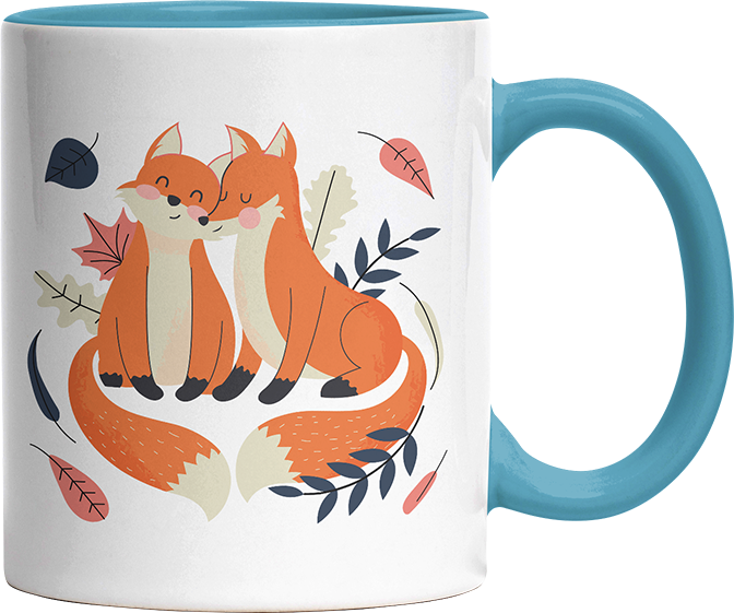 Thanks for existing in my little Galaxy Füchse 1 Witzige Hellblau Tasse kaufen Geschenk