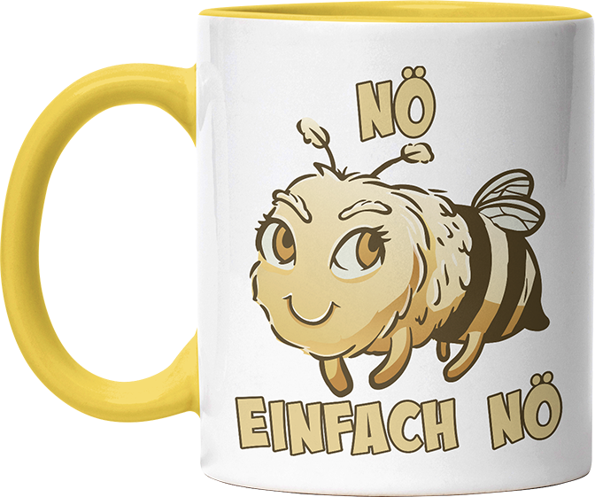 Nö Einfach Nö Biene 2 Witzige Hellgelb Tasse kaufen Geschenk