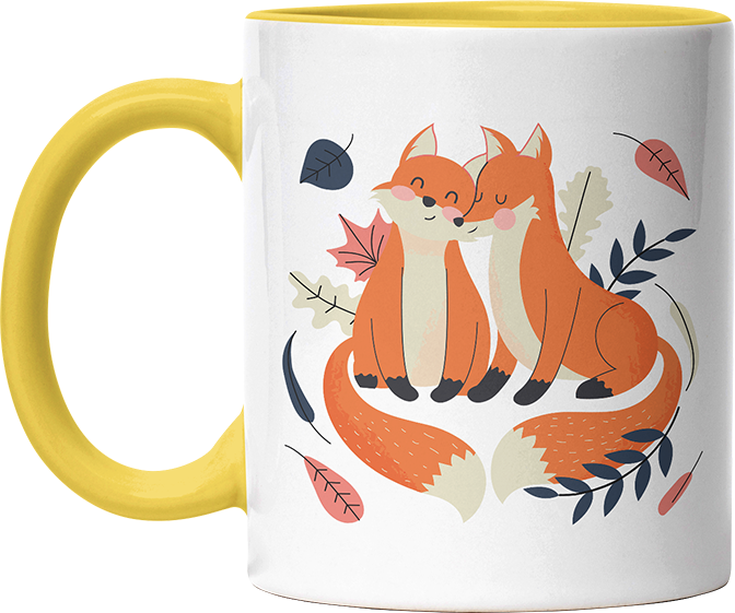 Thanks for existing in my little Galaxy Füchse 1 Witzige Hellgelb Tasse kaufen Geschenk