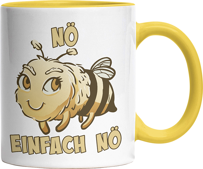 Nö Einfach Nö Biene 2 Witzige Hellgelb Tasse kaufen Geschenk