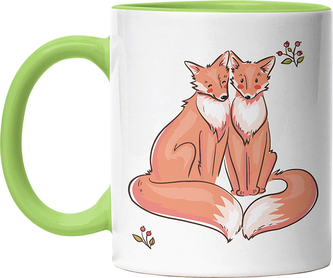 Thanks for existing in my little Galaxy Füchse 2 Witzige Hellgrün Tasse kaufen Geschenk