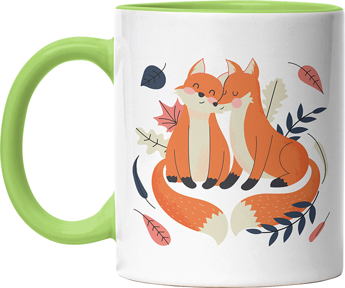 Thanks for existing in my little Galaxy Füchse 1 Witzige Hellgrün Tasse kaufen Geschenk