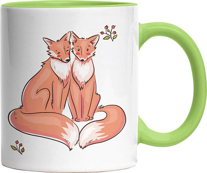 Thanks for existing in my little Galaxy Füchse 2 Witzige Hellgrün Tasse kaufen Geschenk
