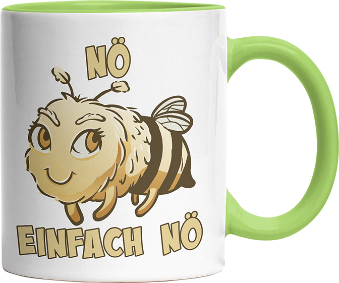 Nö Einfach Nö Biene 2 Witzige Hellgrün Tasse kaufen Geschenk