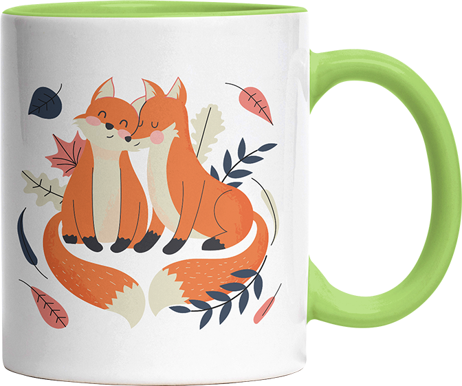 Thanks for existing in my little Galaxy Füchse 1 Witzige Hellgrün Tasse kaufen Geschenk