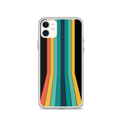 Vintage & Retro 70s Style | Mobile Color Stripes | iPhone Case | Gift For Retro and Vintage Fans | Smartphone Protection