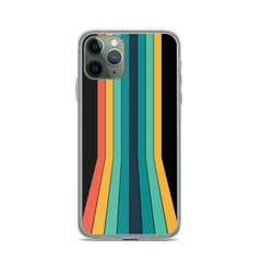 Vintage & Retro 70s Style | Mobile Color Stripes | iPhone Case | Gift For Retro and Vintage Fans | Smartphone Protection