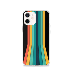 Vintage & Retro 70s Style | Mobile Color Stripes | iPhone Case | Gift For Retro and Vintage Fans | Smartphone Protection