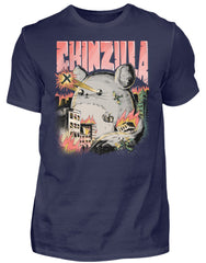 Zeigt funny chinzilla chinchilla owners herren shirt in Farbe Black