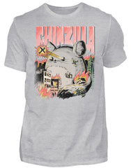 Zeigt funny chinzilla chinchilla owners herren shirt in Farbe Black