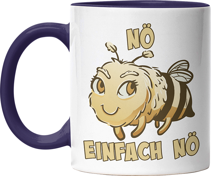 Nö Einfach Nö Biene 2 Witzige Kobaltblau Tasse kaufen Geschenk