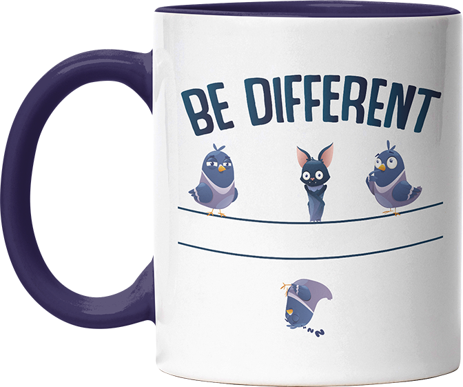 Be different Bat Witzige Kobaltblau Tasse kaufen Geschenk