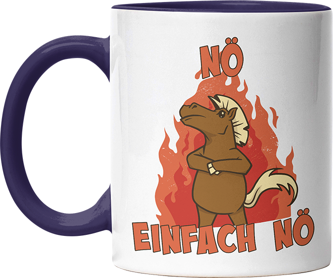 Nö Einfach Nö Pferd Witzige Kobaltblau Tasse kaufen Geschenk
