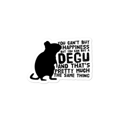Lustiger Degu Spruch | Vinyl Aufkleber