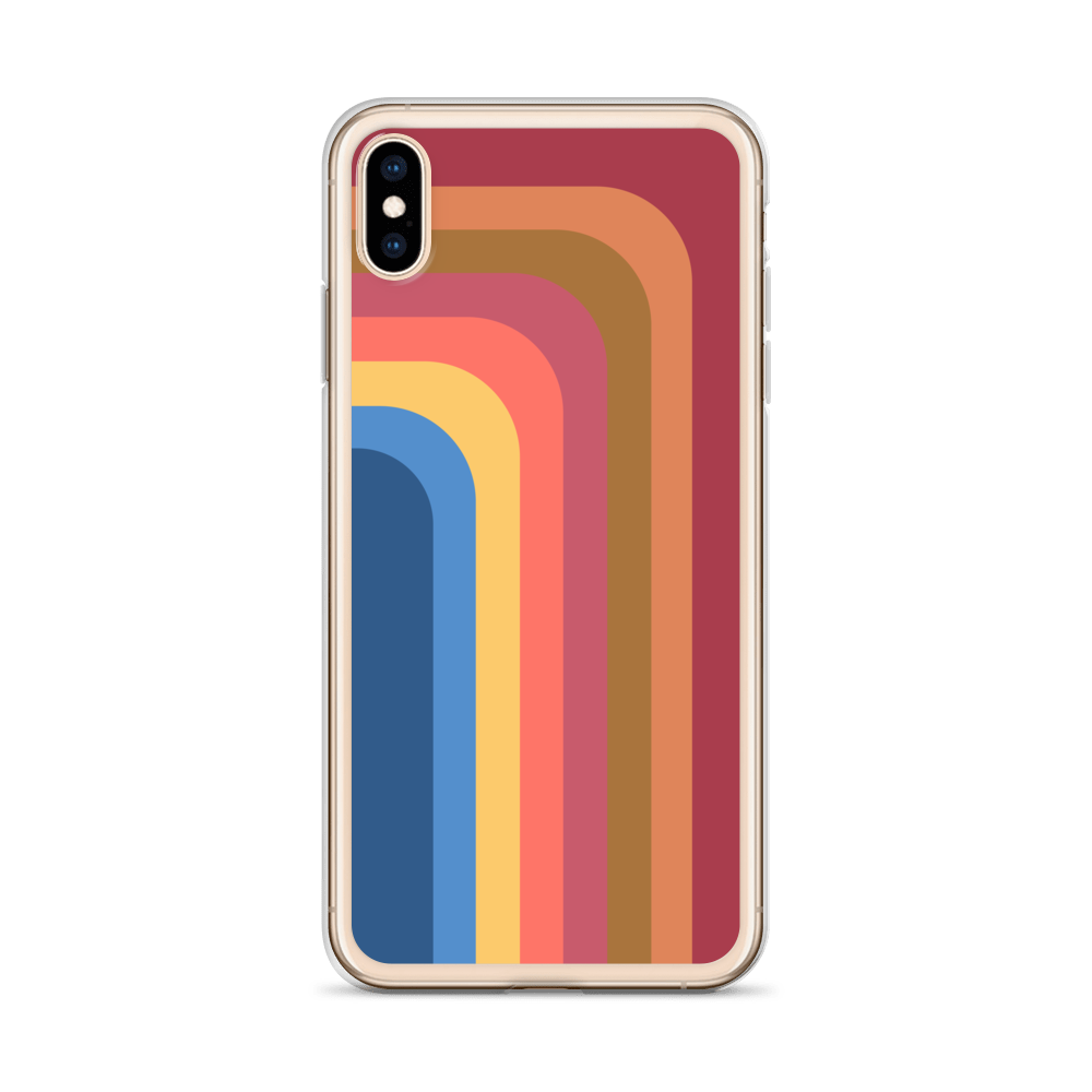 Zeigt retro touch iphone schutzhulle streifen in Farbe 
