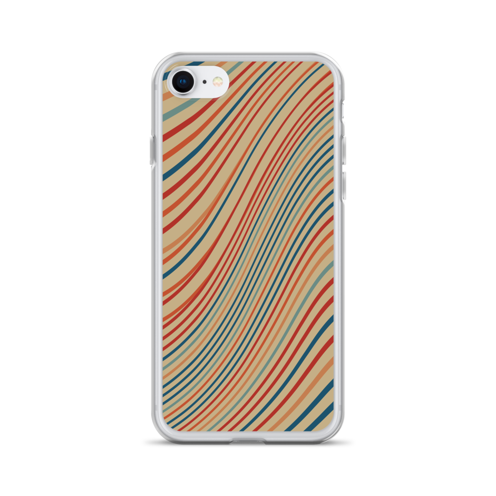 Zeigt vintage chic iphone schutzhulle retro wellen version i in Farbe iPhone 7/8