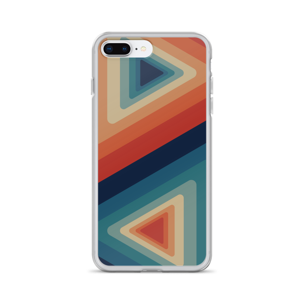 Zeigt vintage chic iphone schutzhulle retro dreiecke in Farbe iPhone 7 Plus/8 Plus