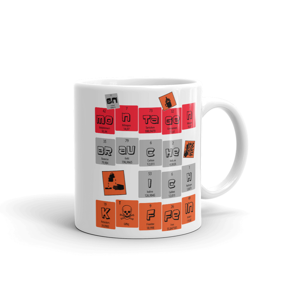 Bild einer An Montagen brauche ich Koffein | Tasse