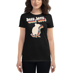 Eine Dame trägt Degu Love | Frauen T-Shirt