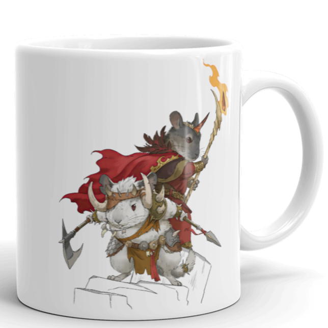 Tasse mit barbarischen Chinchilla Brüdern