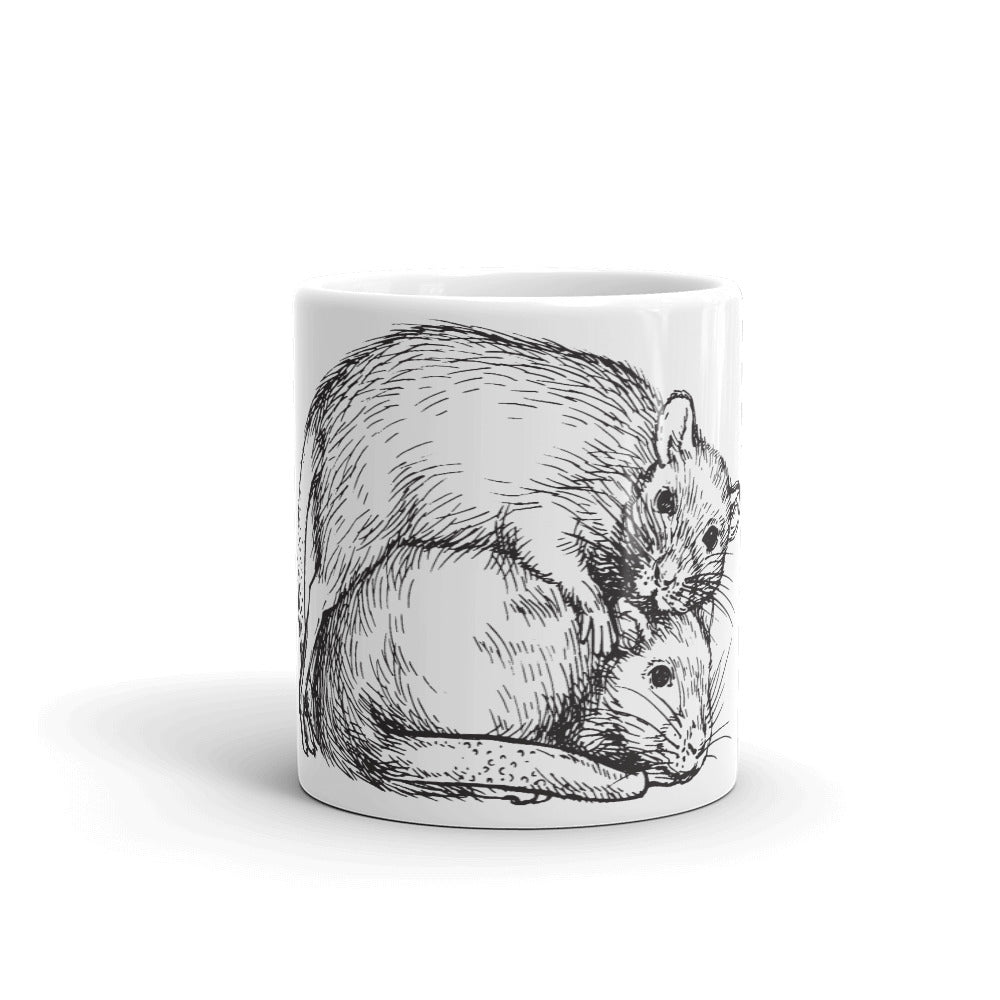Zwei Ratten | Tasse für Rattenhalter