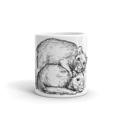 Zwei Ratten | Tasse für Rattenhalter