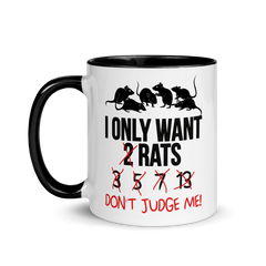 I Only Want Two Rats Lustiger Spruch für Rattenbesitzer