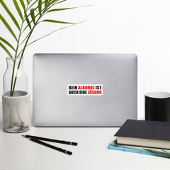 No alcohol is also a solution | sticker
