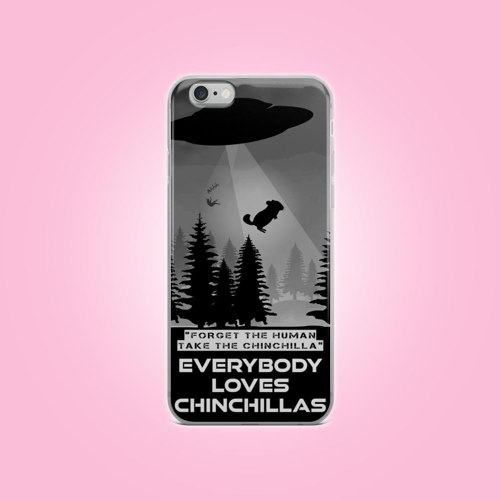 Zeigt chinchilla abduction ufo alien abduction iphone case funny saying for owners of chinchillas in Farbe iPhone XR
