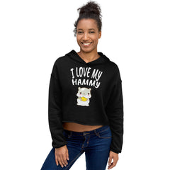 Produktbild zeigt I Love My Hammy | Crop Hoodie