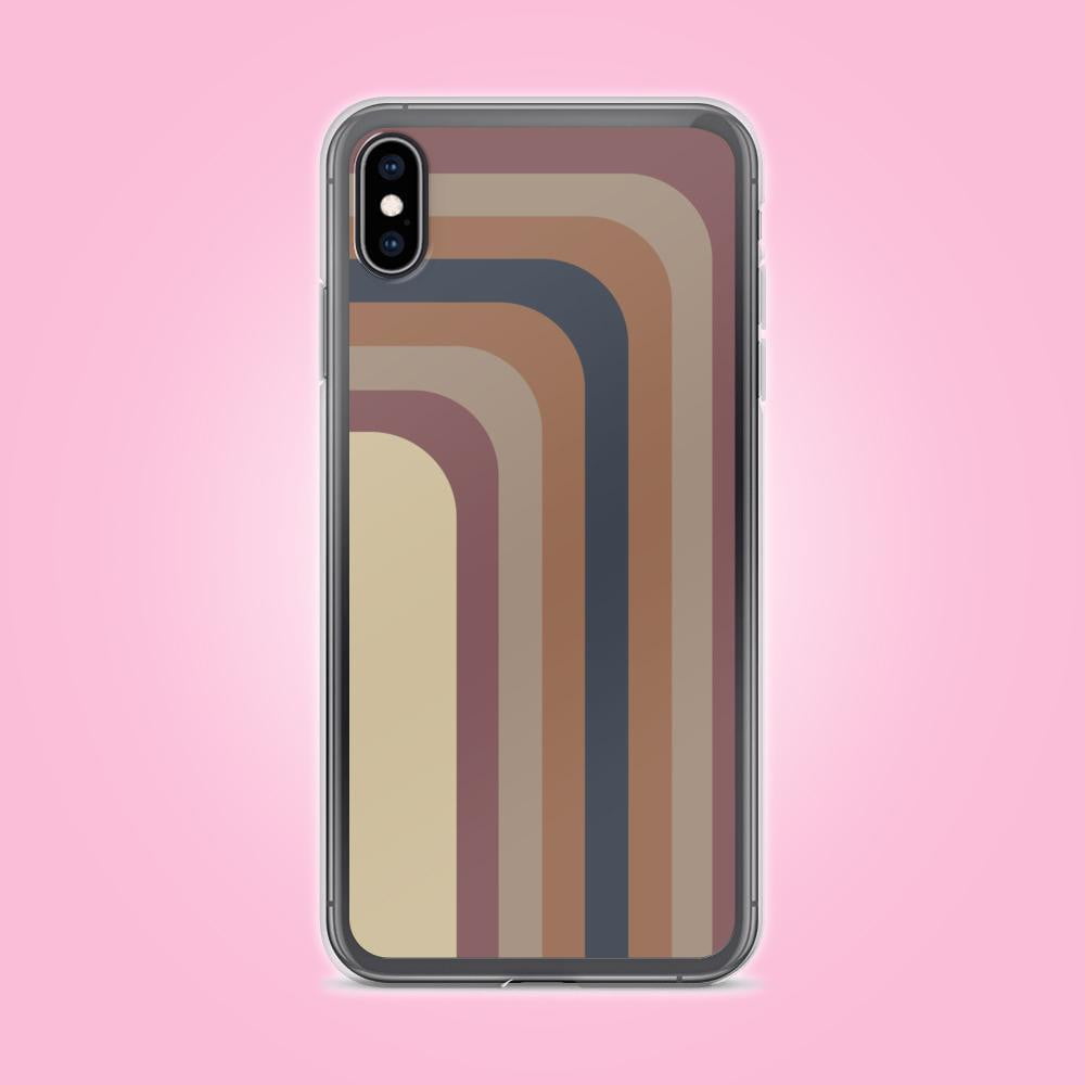 Zeigt soft colors shadow stripes colors of 2019 iphone case gift for woman and girls in Farbe iPhone X/XS