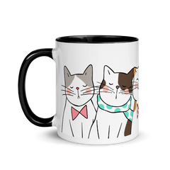 Lustiges Katzen | Zweifarbige Tasse