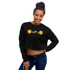 Produktbild zeigt Funny Pizza Emotions | Crop Sweatshirt