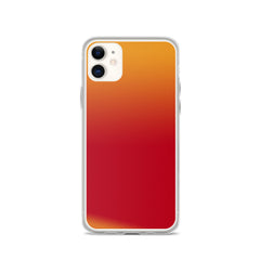 Zeigt Produktbild  Beautiful Red Orange Gradient | iPhone Case | Abstract Pattern Smartphone Protection Case | Gift for her | Back Cover for you Mobile
