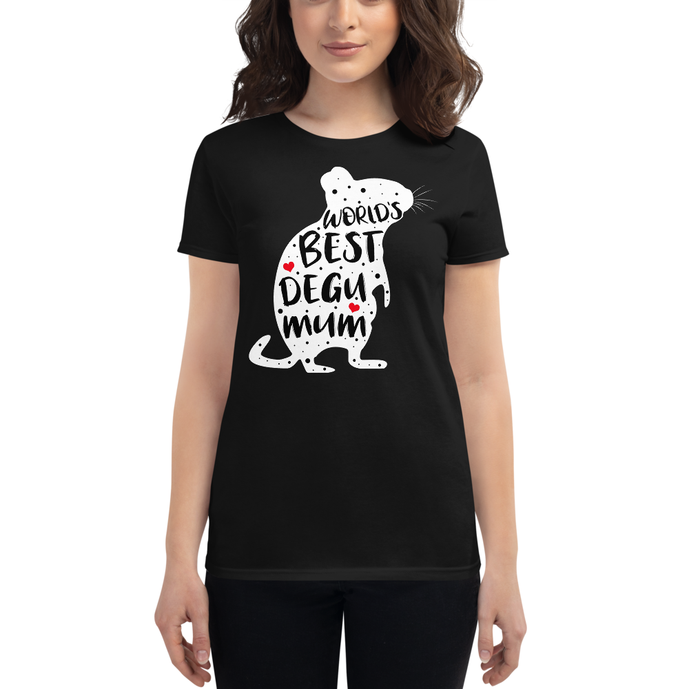 Eine Dame trägt World's Best Degu Mum | Frauen T-Shirt