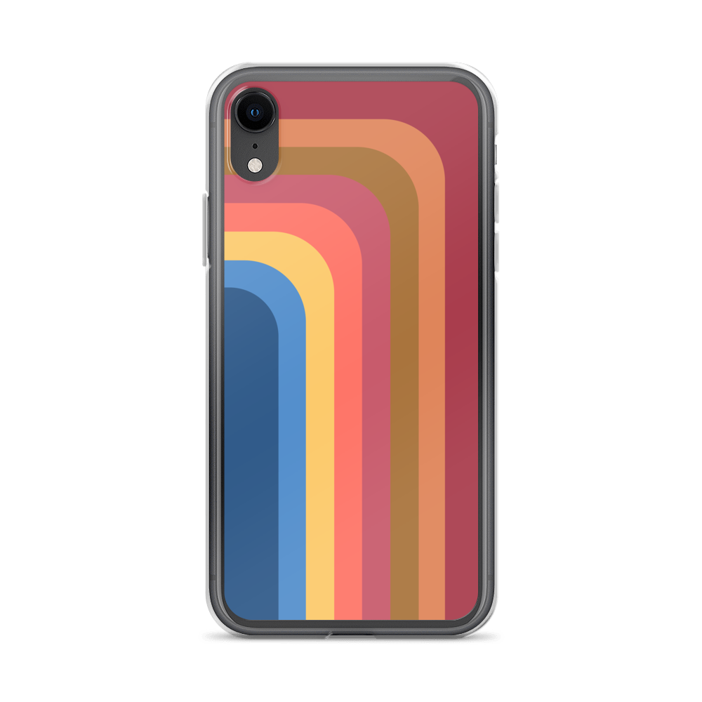 Zeigt retro touch iphone schutzhulle streifen in Farbe iPhone XS Max