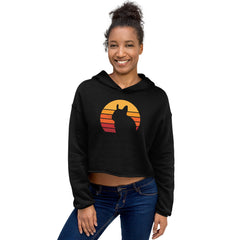 Produktbild zeigt Degu Sunset | Crop Hoodie