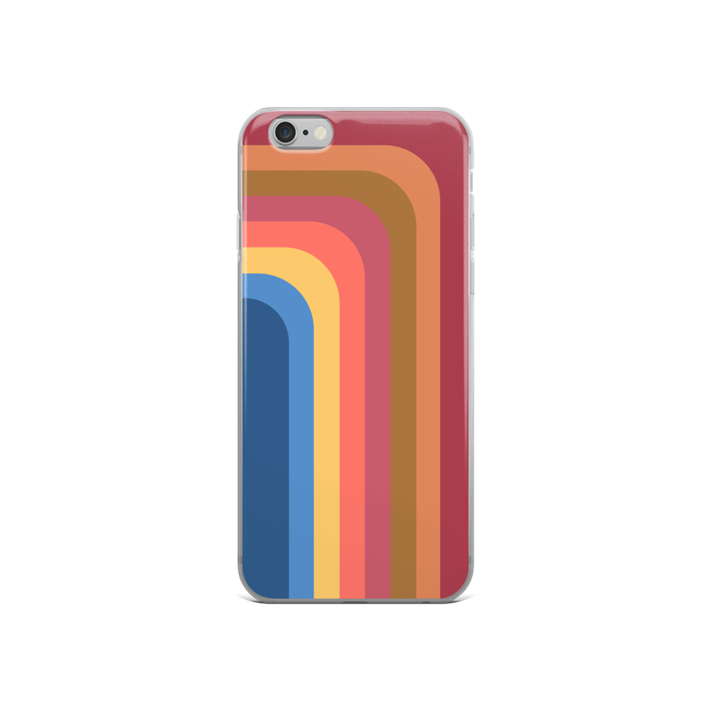 Zeigt retro touch iphone schutzhulle streifen in Farbe iPhone 6/6s