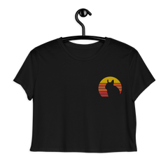 Zeigt degu vintage sonne crop top in Farbe Schwarz