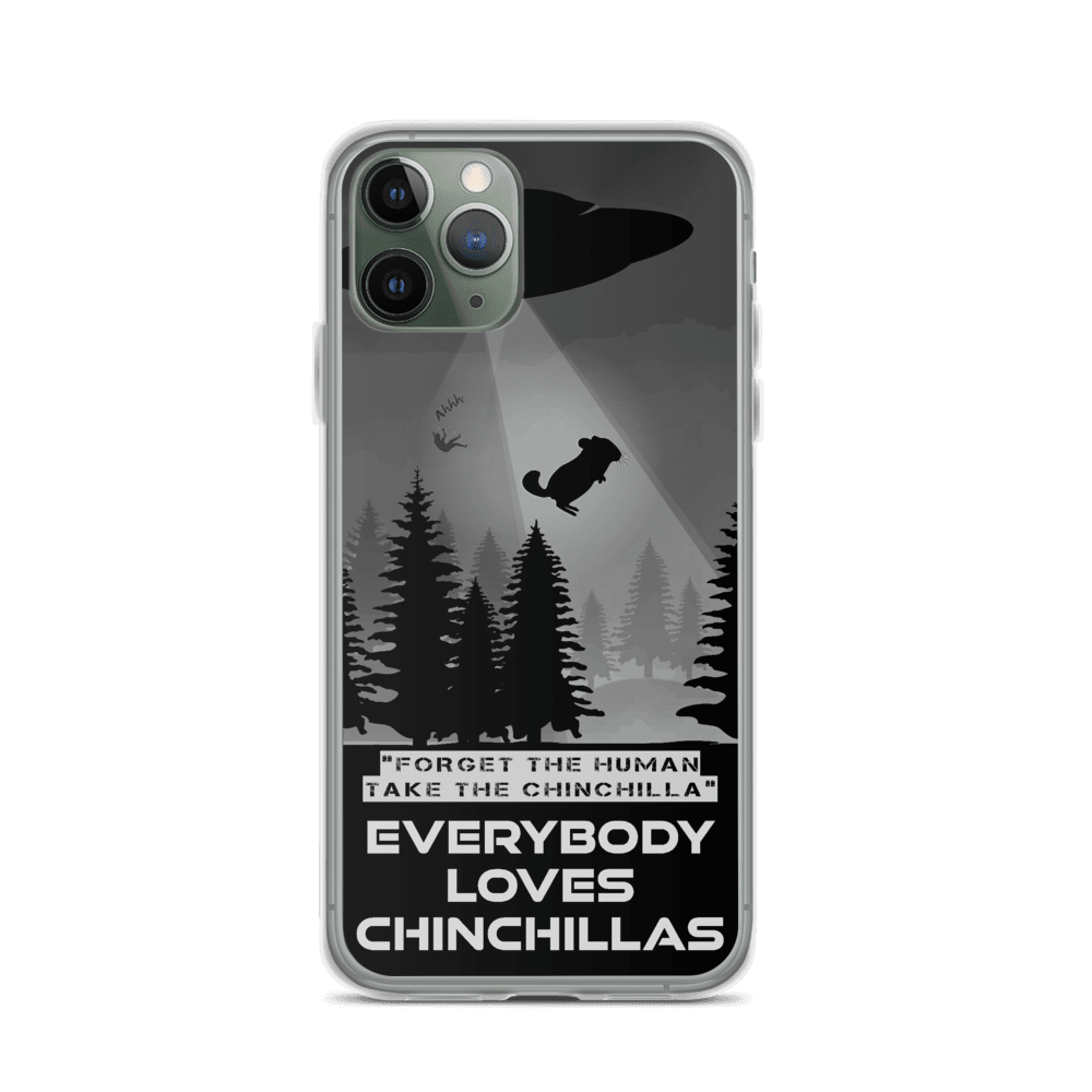 Zeigt chinchilla abduction ufo alien abduction iphone case funny saying for owners of chinchillas in Farbe 