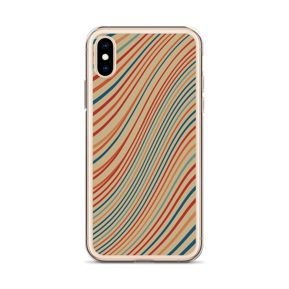 Zeigt vintage chic iphone schutzhulle retro wellen version i in Farbe iPhone XR