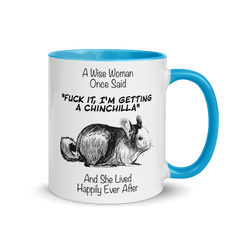 A Wise Woman Once Chinchillas 2 | Zweifarbige Tasse