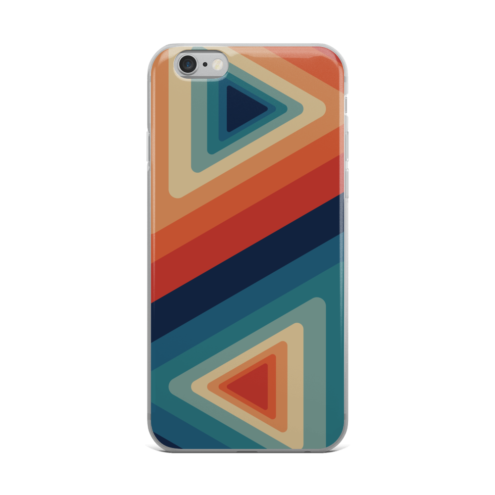 Zeigt vintage chic iphone schutzhulle retro dreiecke in Farbe iPhone 6 Plus/6s Plus