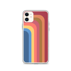 Zeigt Produktbild  Soft Colors | Vintage & Retro Touch | Stripes | iPhone Case | Gift For Retro and Vintage Style Fans | Smartphone Protection