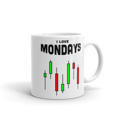 I love Mondays | Funny forex saying mug