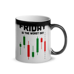Funny forex saying | Shiny magic cup | Shining magic mug for currency traders, stockbrokers, stock traders
